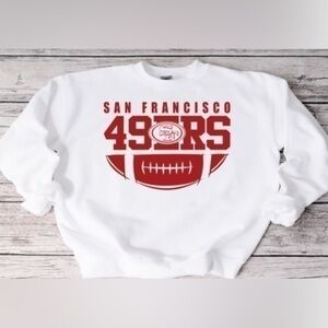 49ers Football Logo Crewneck